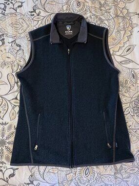 Kuhl Mens Fleece Vest Blue - Size M